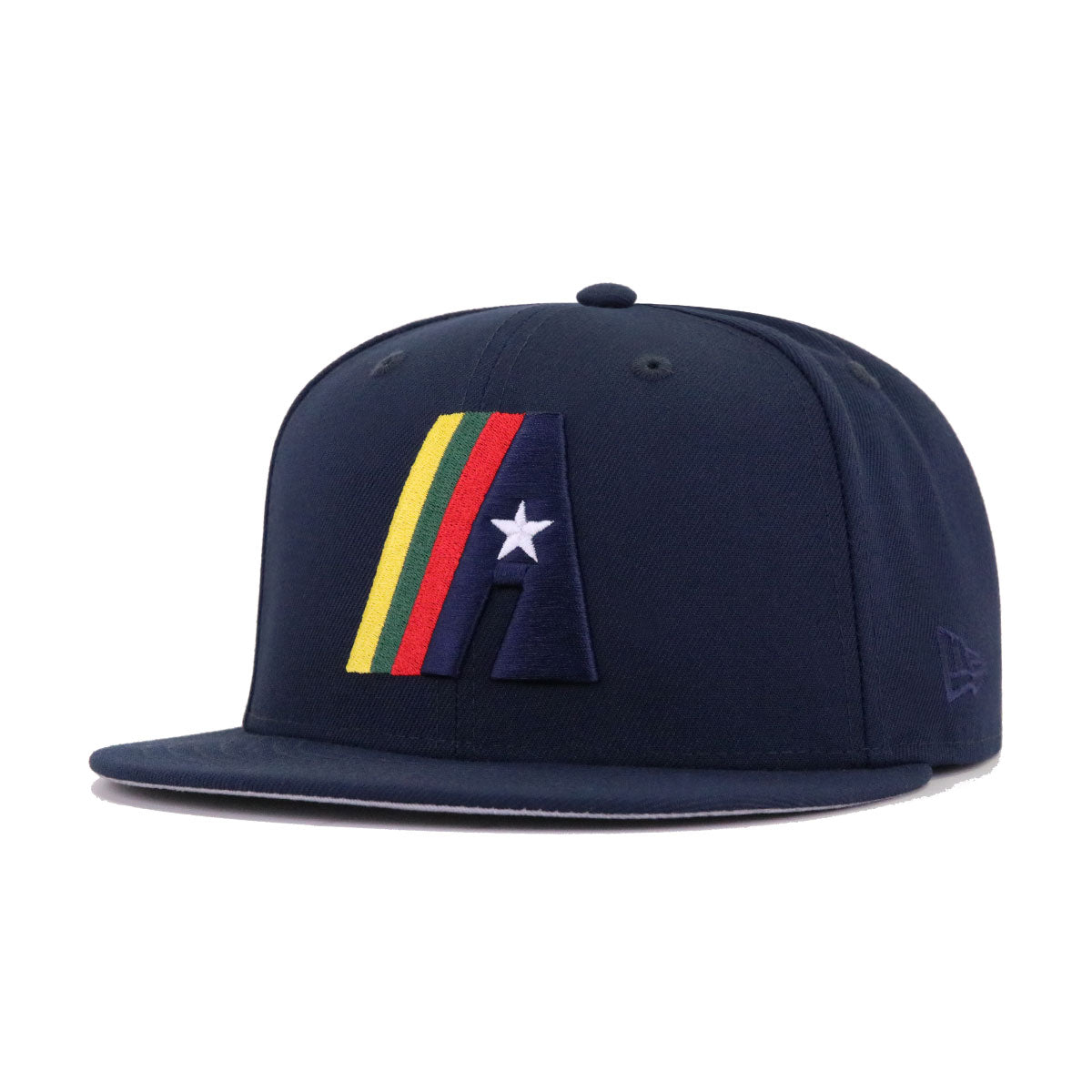 Houston Astros New Era 50th Anniversary Navy Undervisor 59FIFTY Fitted Hat  - Gray/Red