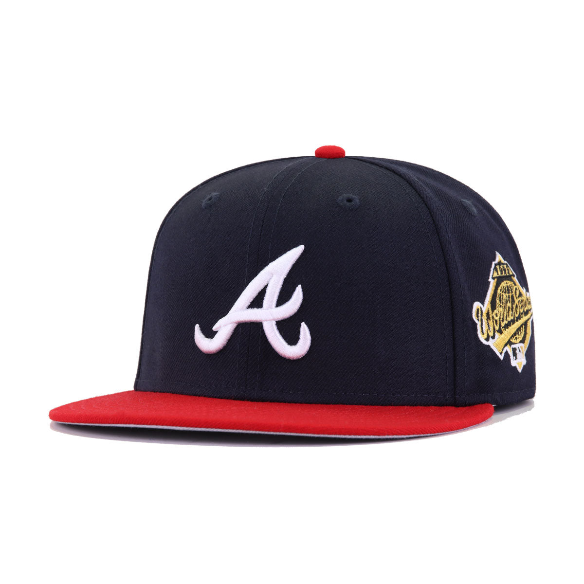 Atlanta Braves Navy Scarlet 1995 World Series Cooperstown New Era 59Fi