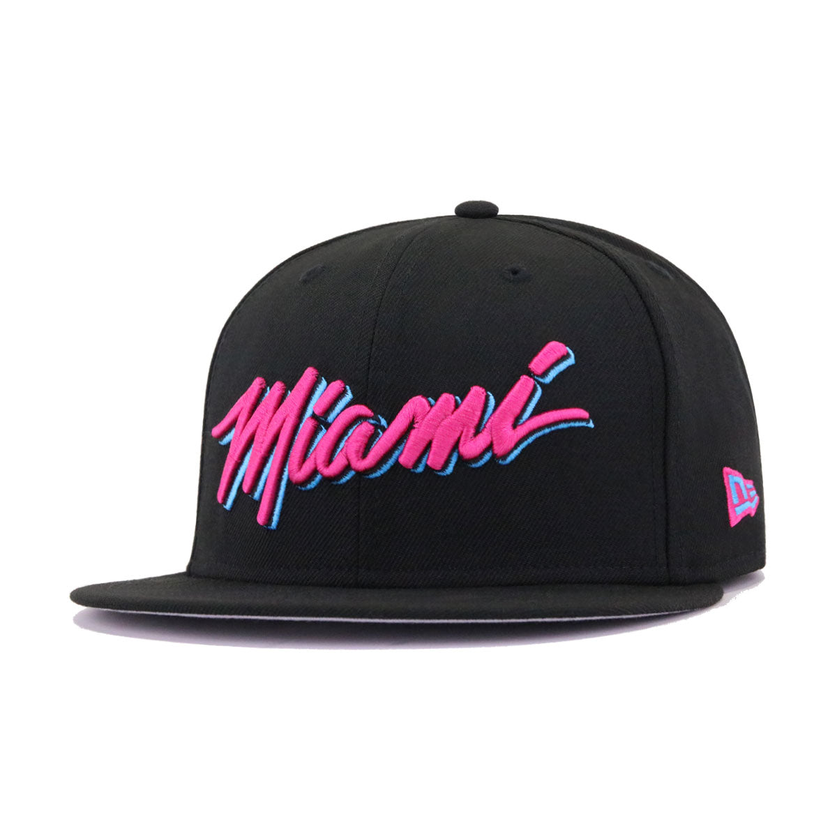 Atlanta Braves MIAMI VICE SIDE-PATCH Beetroot-Blue Fitted Hat