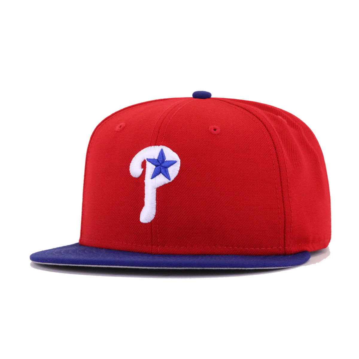 Philadelphia Phillies Fitted New Era 59Fifty Blue Red Cap Hat