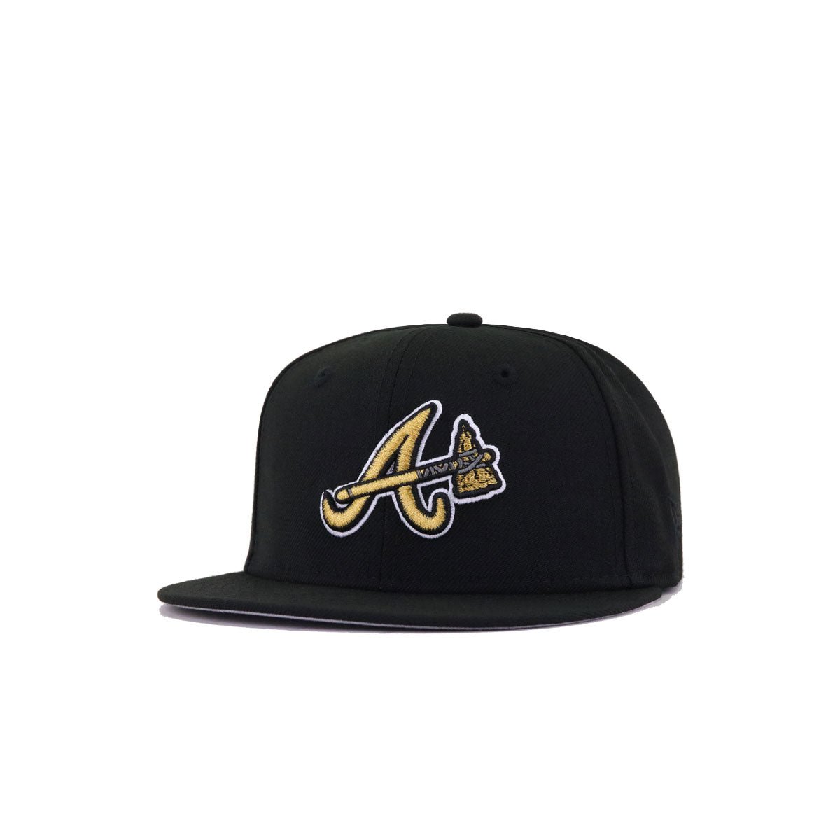 KIDS Atlanta Braves Black Metallic Gold 2021 World Series New Era K9Fi
