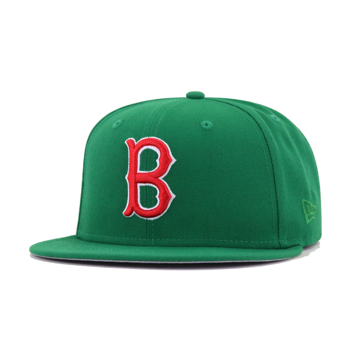 Boston Red Sox New Era White Logo 59FIFTY Fitted Hat - Kelly Green