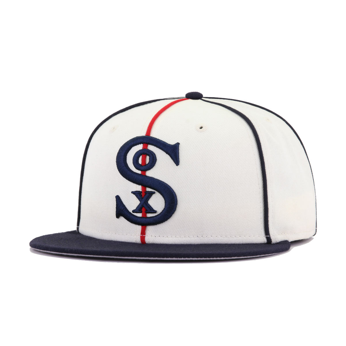 Chicago Baseball Hat Chrome Navy Cooperstown AC New Era 59FIFTY Fitted Chrome | Navy / Midnight Navy / 7 3/4