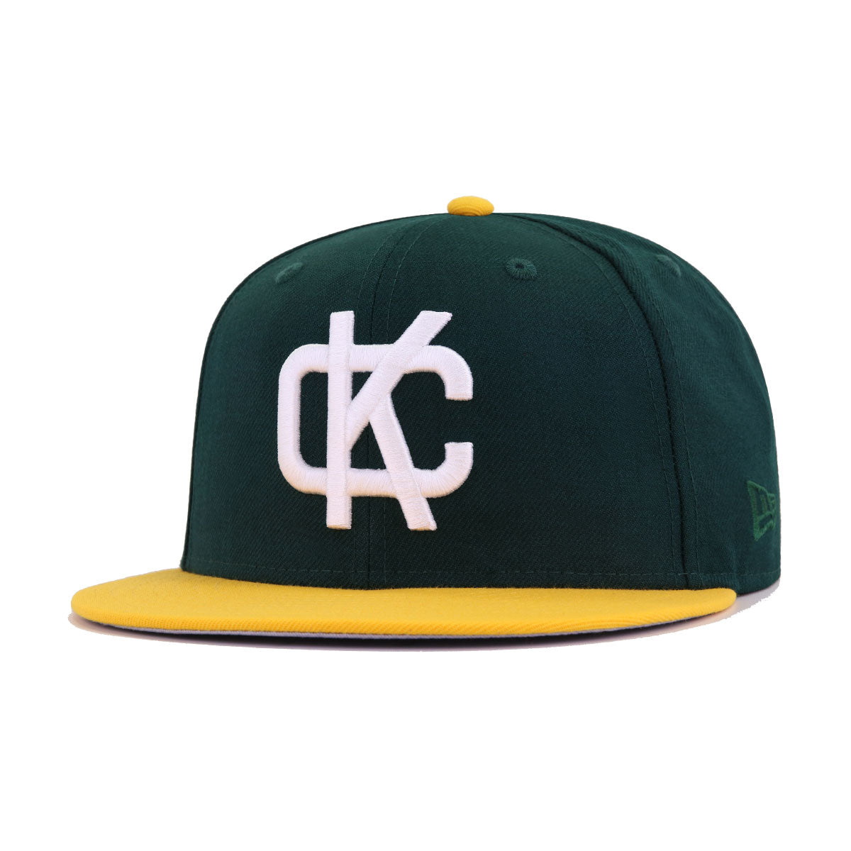 Oakland Baseball Hat Dark Green A's Gold New Era 59FIFTY Fitted Dark Green | A's Gold / White / 7 1/8