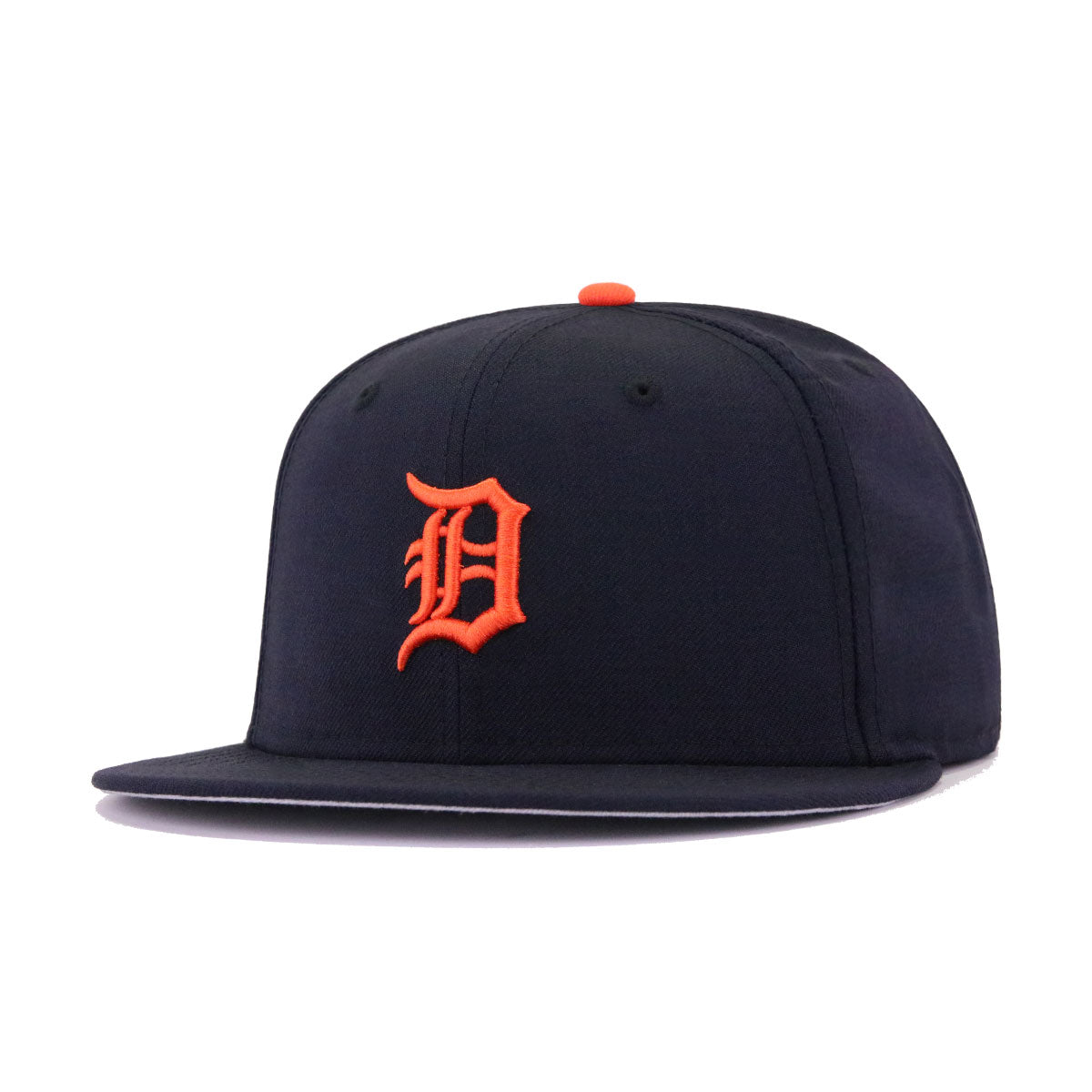 New Era 59Fifty Hat Detroit Tigers MLB Authentic Road Navy Blue Fitted Cap  (7 3/8)