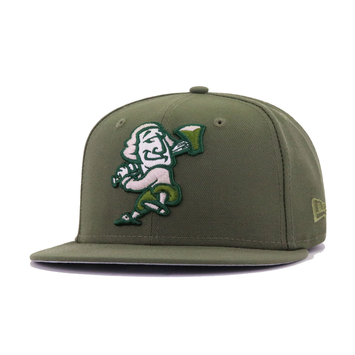 Green New Era 59Fifty Atlanta Braves Cap Hat 7 3/4 St Patrick's Day NL