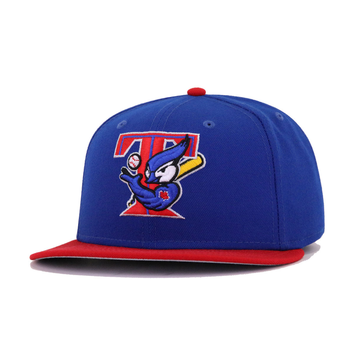 Toronto Baseball Hat Light Royal Blue Scarlet 2003 Cooperstown AC New Era 59FIFTY Fitted
