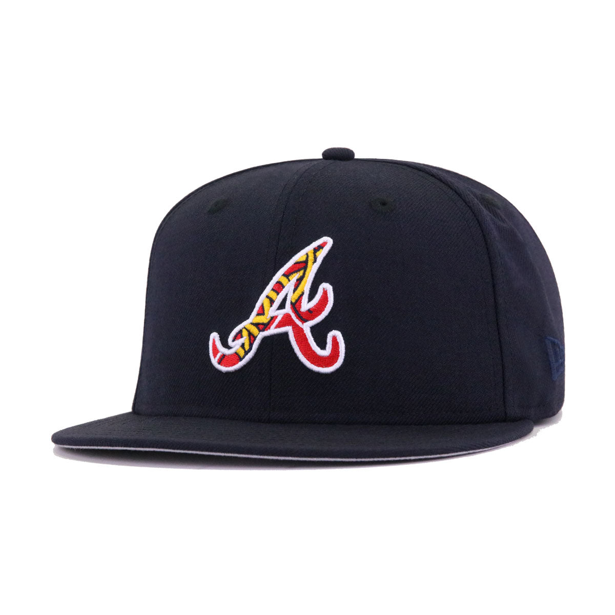 New Era 59Fifty Atlanta Braves Alternate Tomahawk On Field Fitted Hat Cap 7  3/8