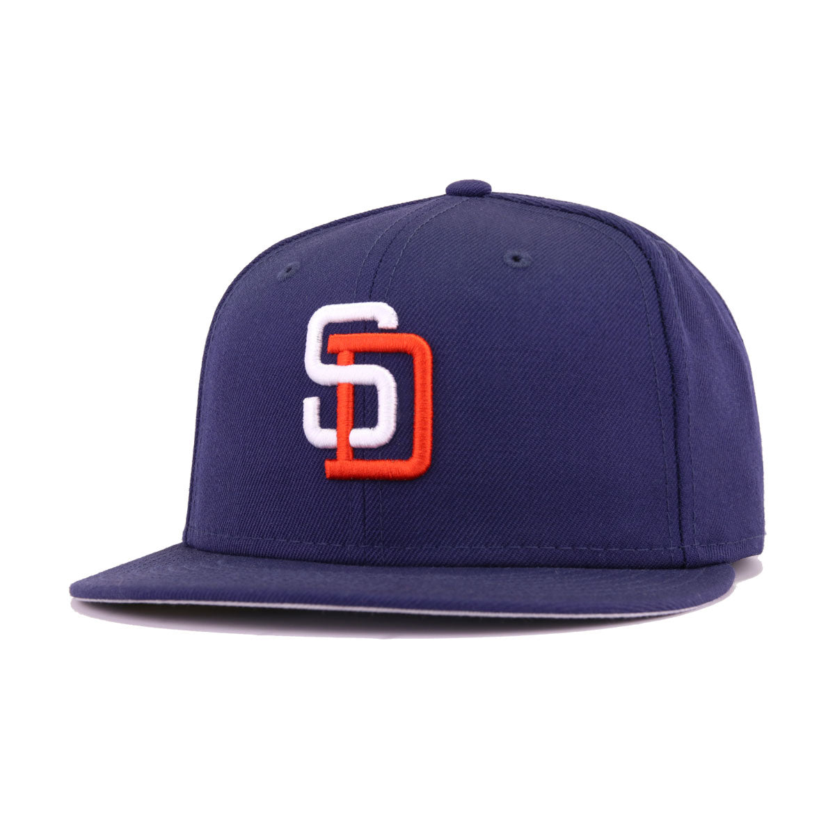 San Diego Baseball Hat Light Navy Cooperstown New Era 59FIFTY Fitted Light Navy / White | Orangeade / 7