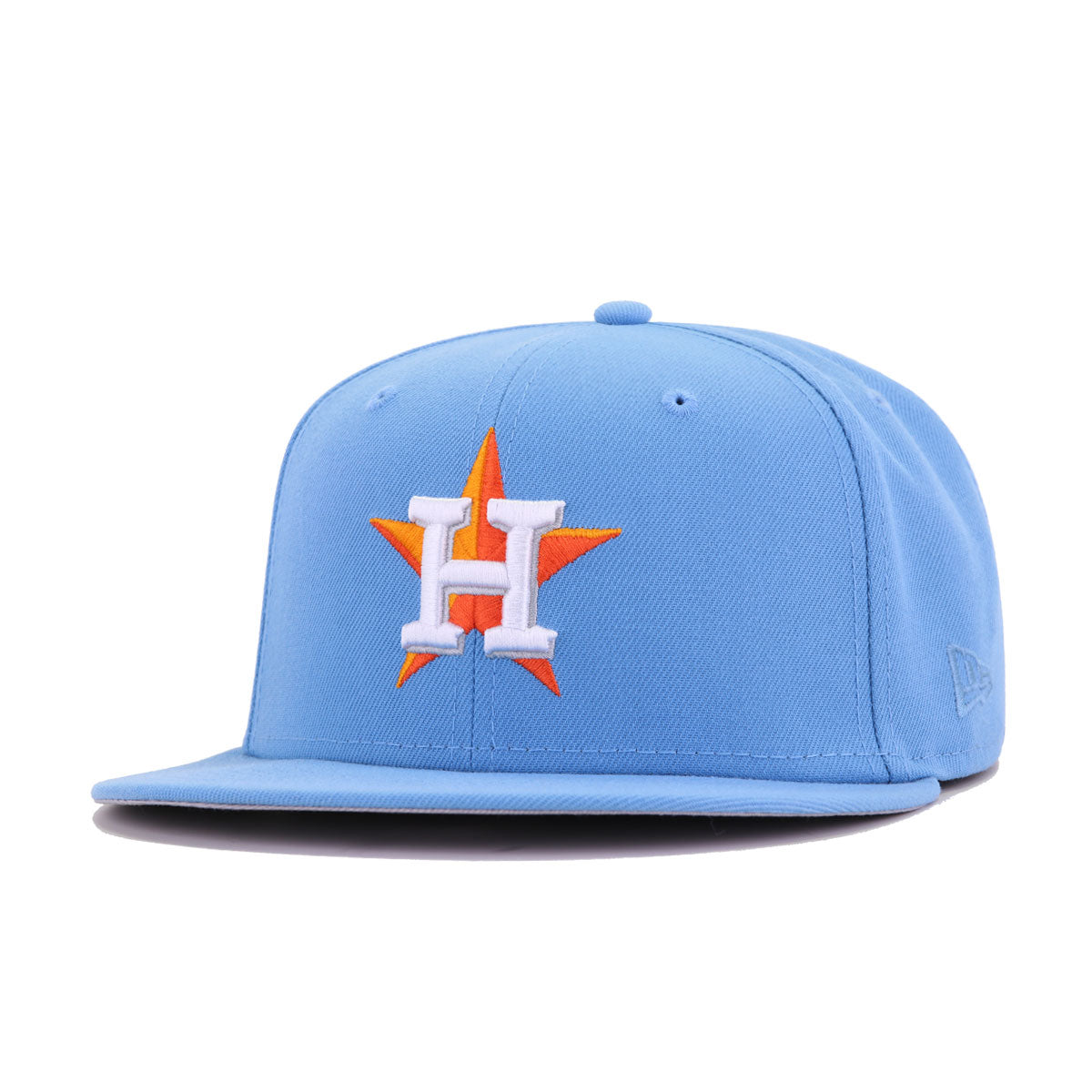 New Era 59FIFTY Houston Astros Road Authentic Collection on Field Fitted Hat Navy Orange