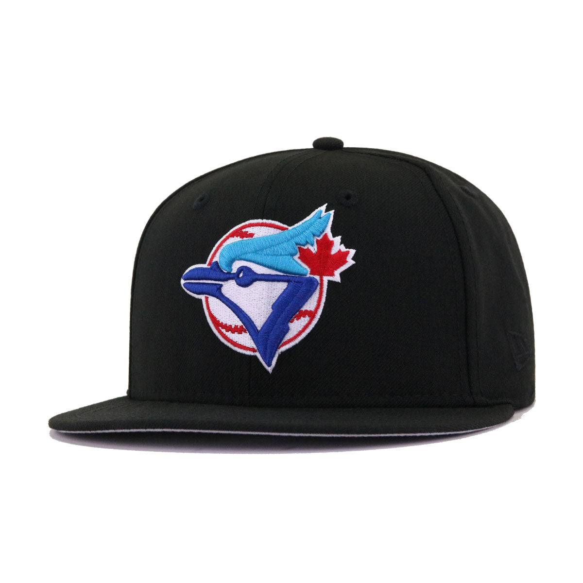 New Era 59Fifty Toronto Blue Jays Cooperstown 1977-1996 Logo Black White  Fitted Hat