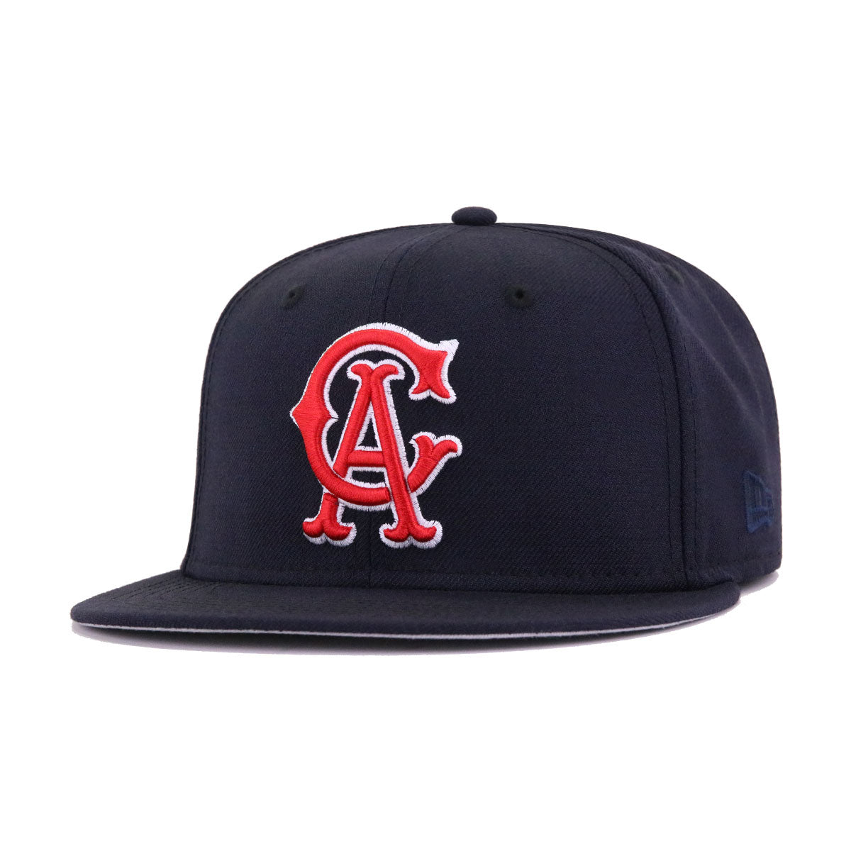 California Angels New Era Navy/Red Bill Cooperstown Logo 59FIFTY Fitted Hat