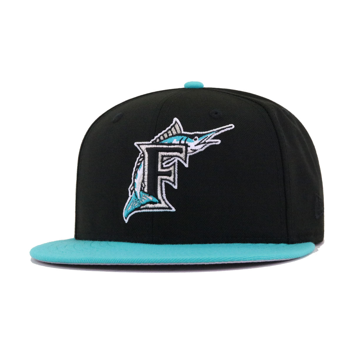 Florida Marlins Black/Sky Blue UV 1997 World Series Sidepatch 5950 Fitted  Hat – Fan Treasures