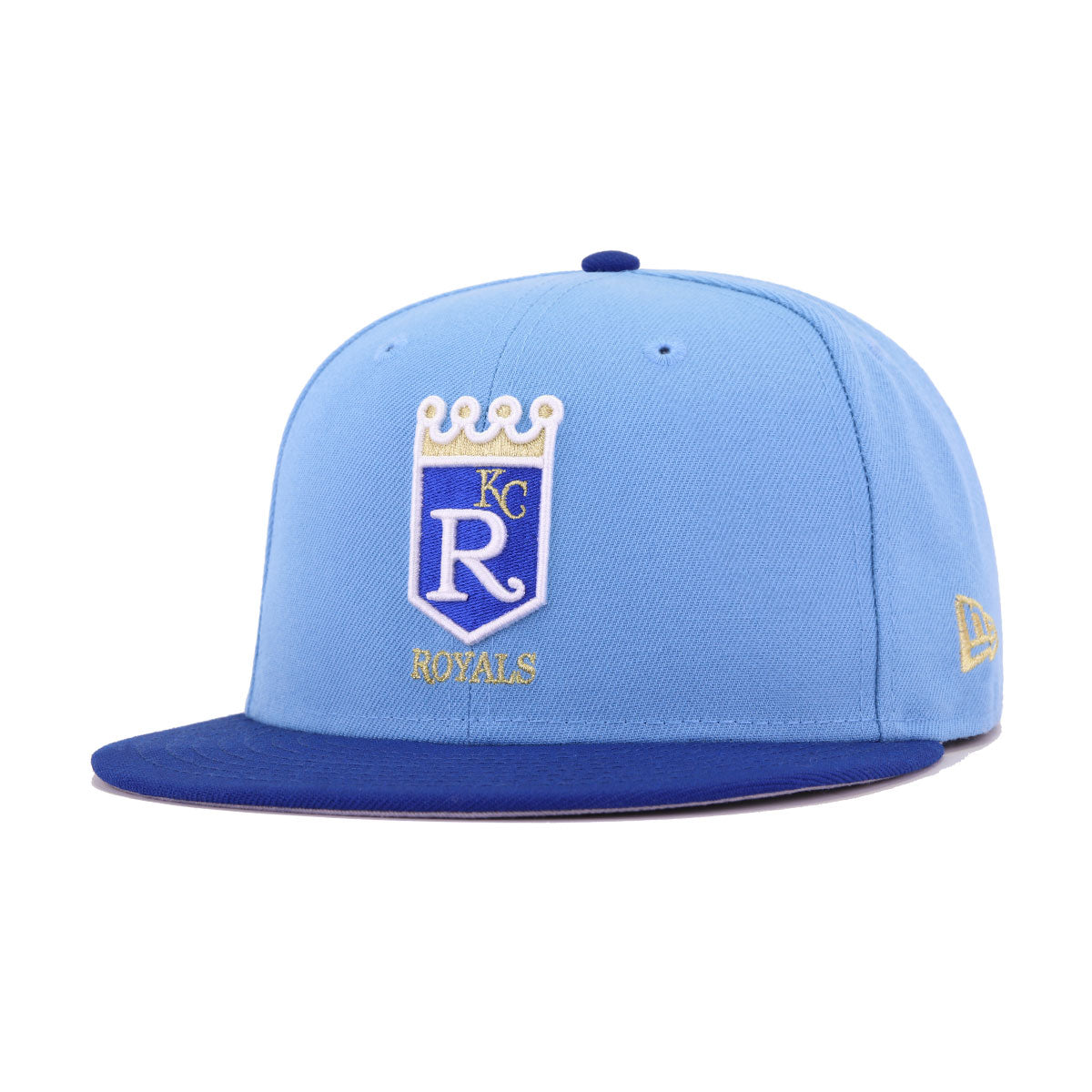 Kansas City Baseball Hat Sky Blue Light Royal Blue Cooperstown New Era 59FIFTY Fitted
