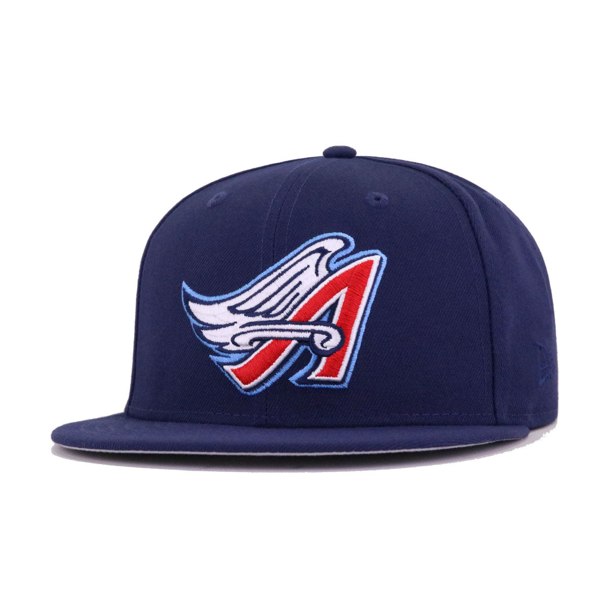 Los Angeles Angels New Era White Logo 59FIFTY Fitted Hat - Navy