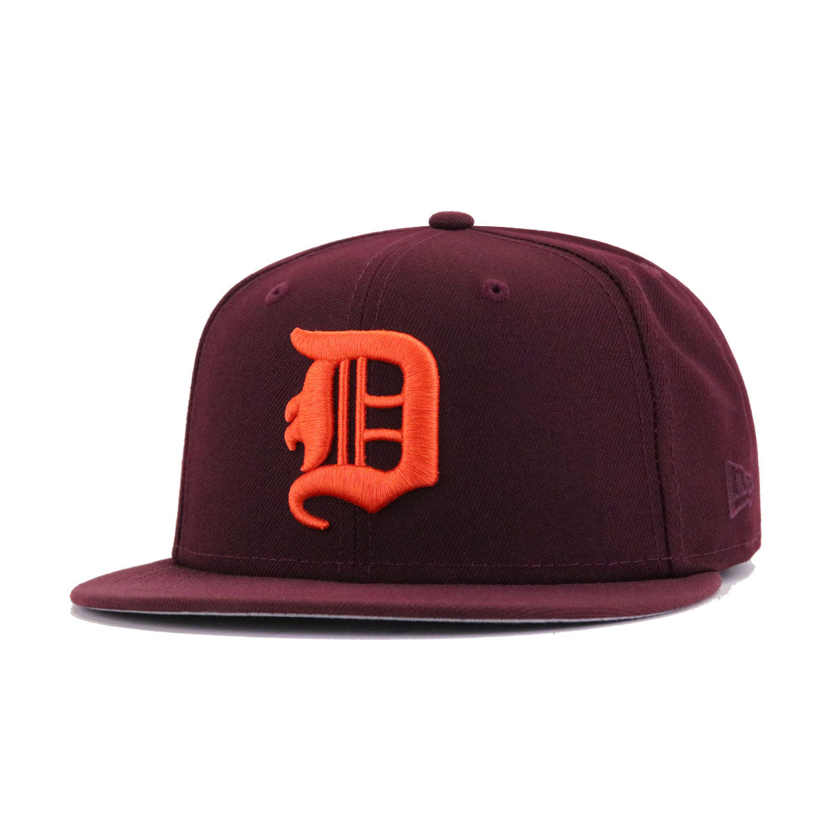 Detroit Baseball Hat Maroon 1905 New Era 59FIFTY Fitted Maroon / Orangeade / 7 7/8
