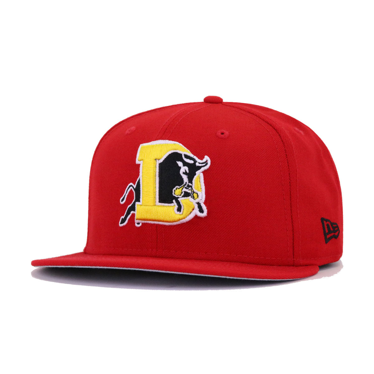 Durham Bulls Scarlet New Era 59FIFTY Fitted Scarlet / Real Black | Snow White | Ombre Gold / 7 1/8