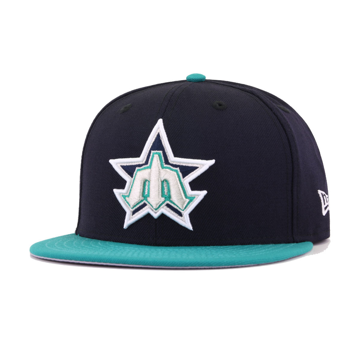 Seattle Mariners Navy Northwest Green Trident New Era 59Fifty Fitted