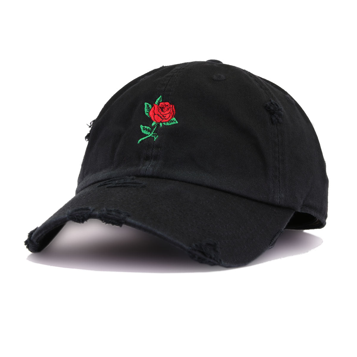 Distressed Rose Black KBEthos Vintage Dad Hat
