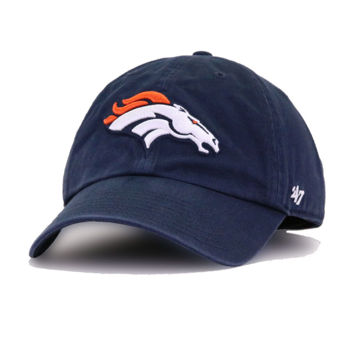 '47 Brand Denver Broncos Clean Up Adjustable Hat (Navy)