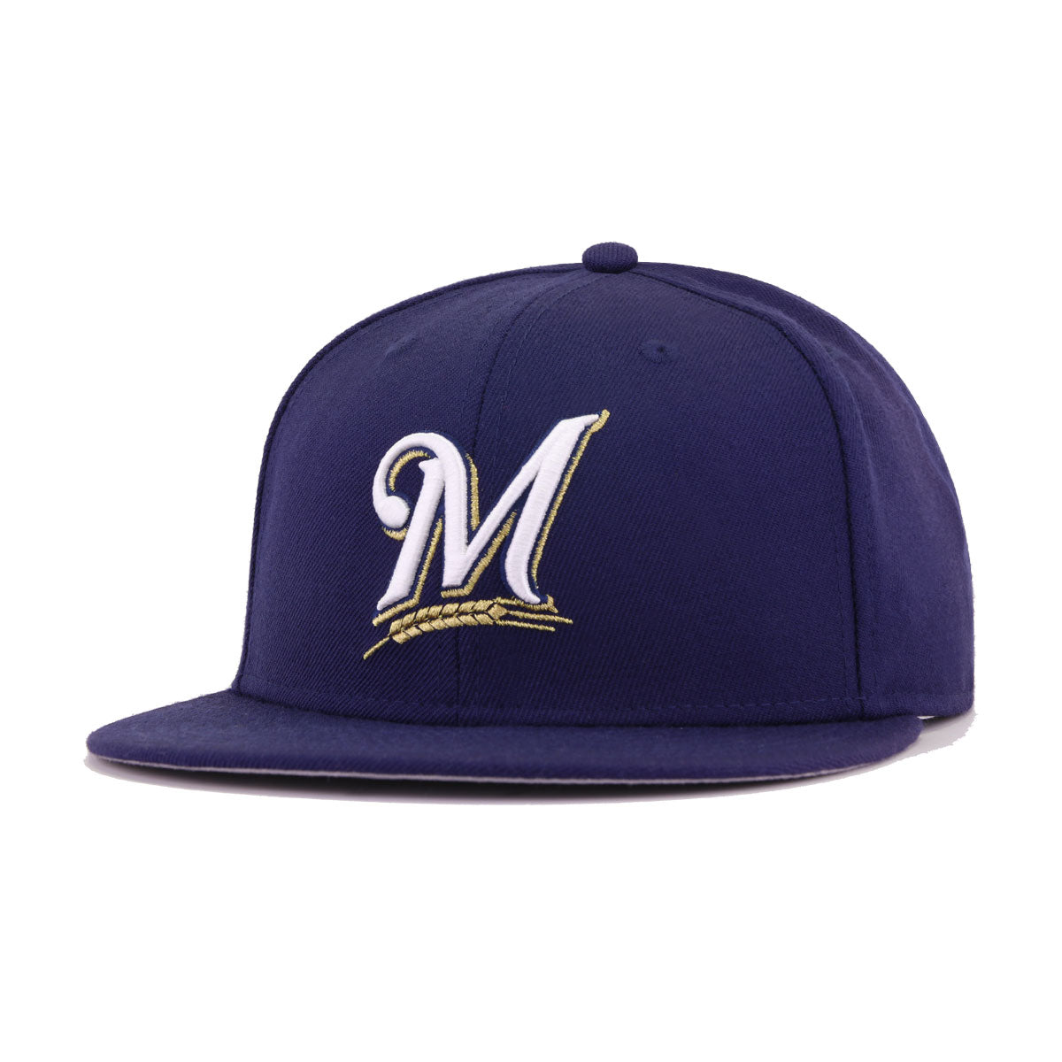 Exclusive New Era 59FIFTY Milwaukee Brewers Game Hat - Navy Game / 7