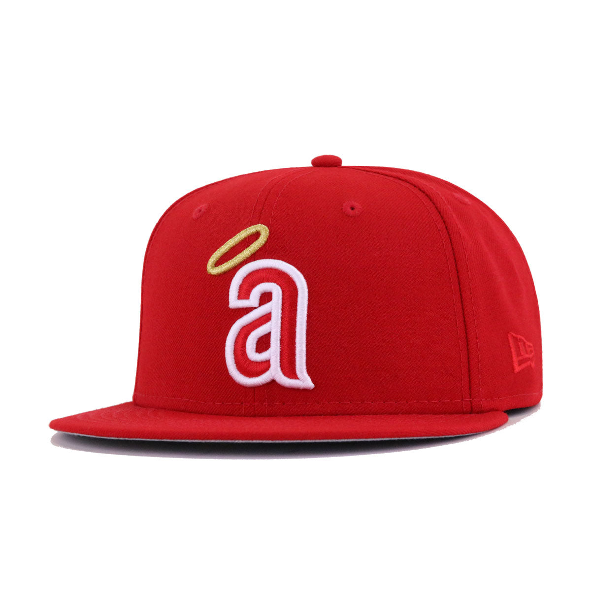 California Angels New Era Navy/Red Bill Cooperstown Logo 59FIFTY Fitted Hat