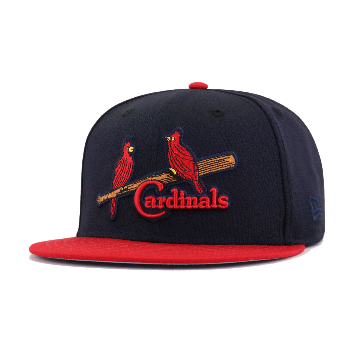 St. Louis Cardinals New Era 5950 2Tone Basic Fitted Hat - Black/Yellow  w/Outline