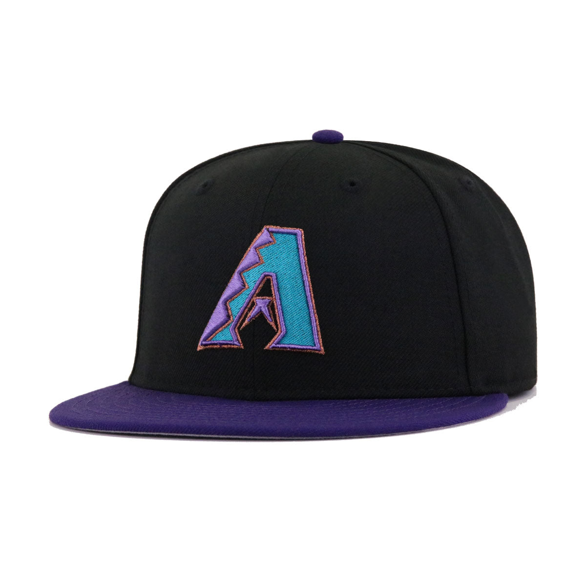 Men's Arizona Diamondbacks New Era Purple Cooperstown Collection Alt Logo  Pack 59FIFTY Fitted Hat