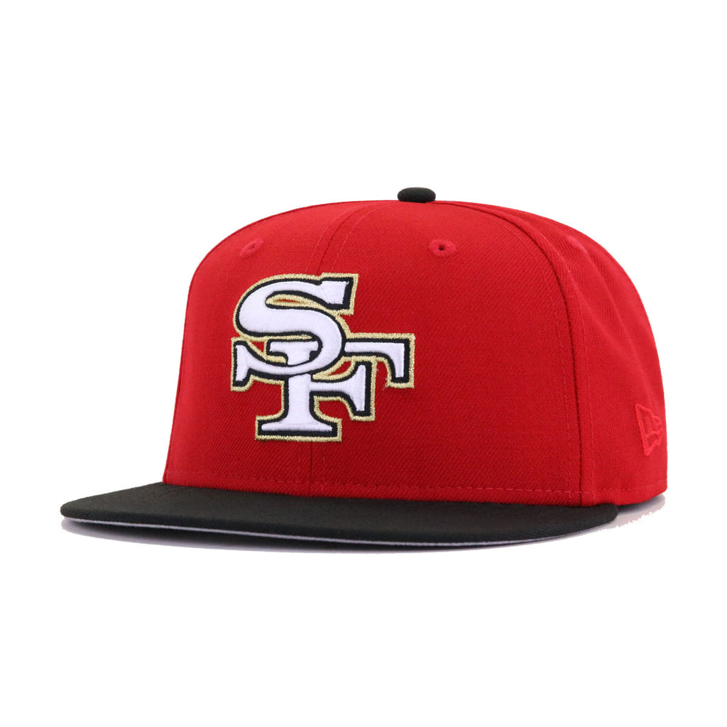 San Francisco 49ers Scarlet Black City Originals Super Bowl 24 New Era 59FIFTY Fitted Scarlet | Black / Black | Ultra Bright White | Metallic Gold / 7