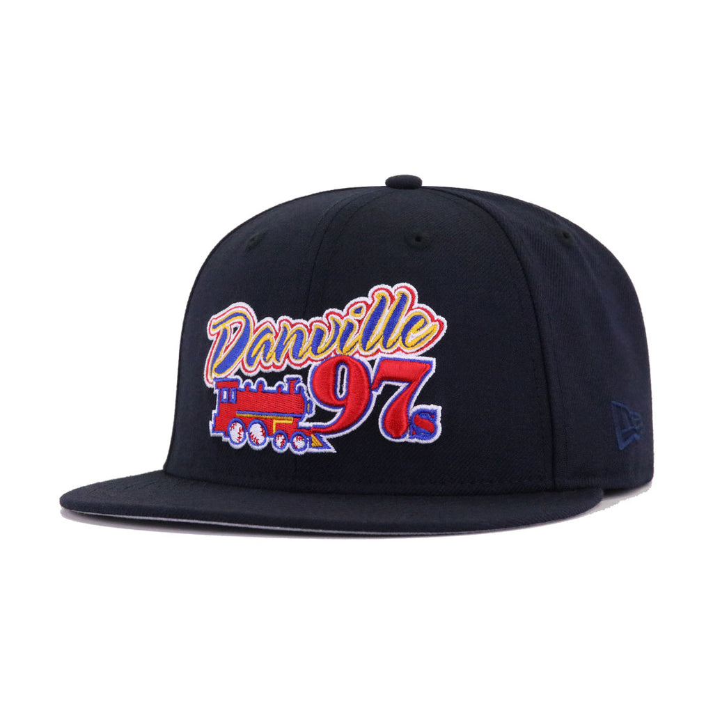 New Era Atlanta Braves - 59FIFTY Custom Fitted Hat - Dark Royal Blue / Yellow 7