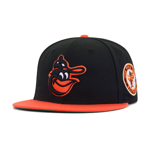 Baltimore Orioles Black Orange 1966 World Series Cooperstown Green Bottom  New Era 59Fifty Fitted