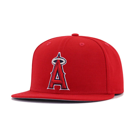 Los Angeles Angels Scarlet Cooperstown AC New Era 59Fifty Fitted