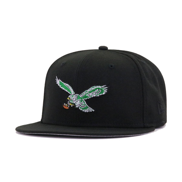 Philadelphia Eagles Black 1960 Championship New Era 59FIFTY Fitted Black / Shamrock | Snow White | Real Black | Merit Gold | Orangeade / 7 1/4