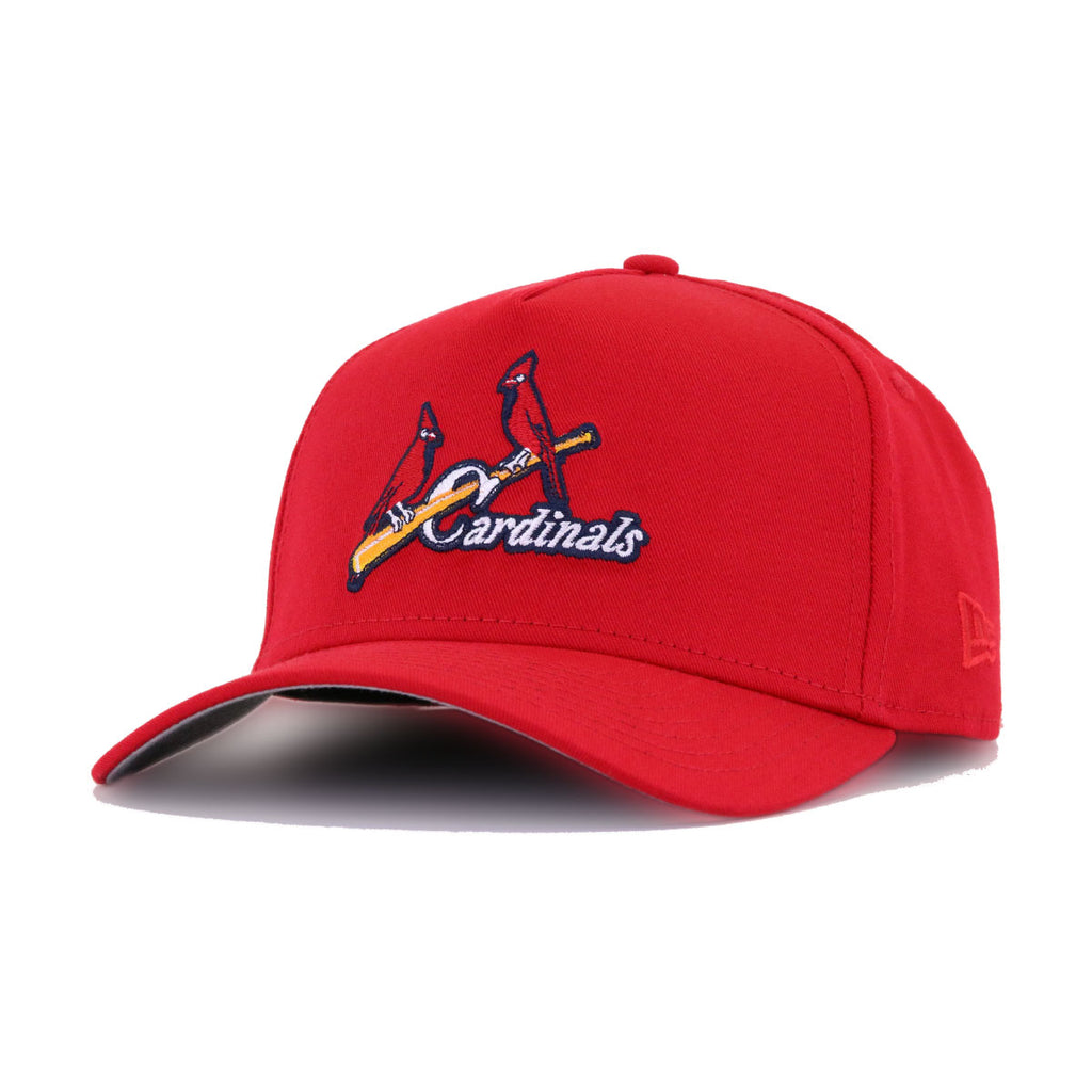 St. Louis Cardinals New Era Youth Patch Trucker 9FORTY Snapback Hat - Red
