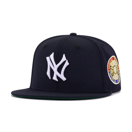 New Era Navy New York Yankees Sidepatch 59FIFTY Fitted Size buy 7 3/8 No Button