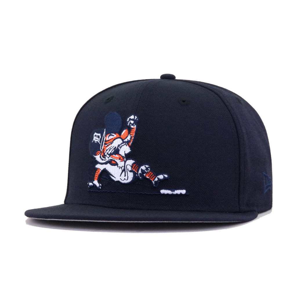 Detroit Tigers Navy SLIPPERY KITTY New Era 59Fifty Hat