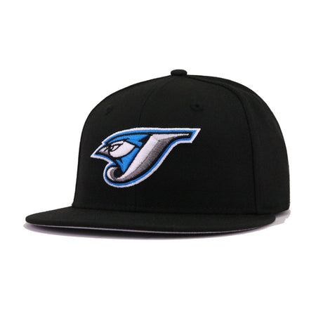 Toronto Baseball Hat Black Cooperstown AC New Era 59FIFTY Fitted Black / Cerulean Blue | Black | White | Metallic Silver / 7 3/4