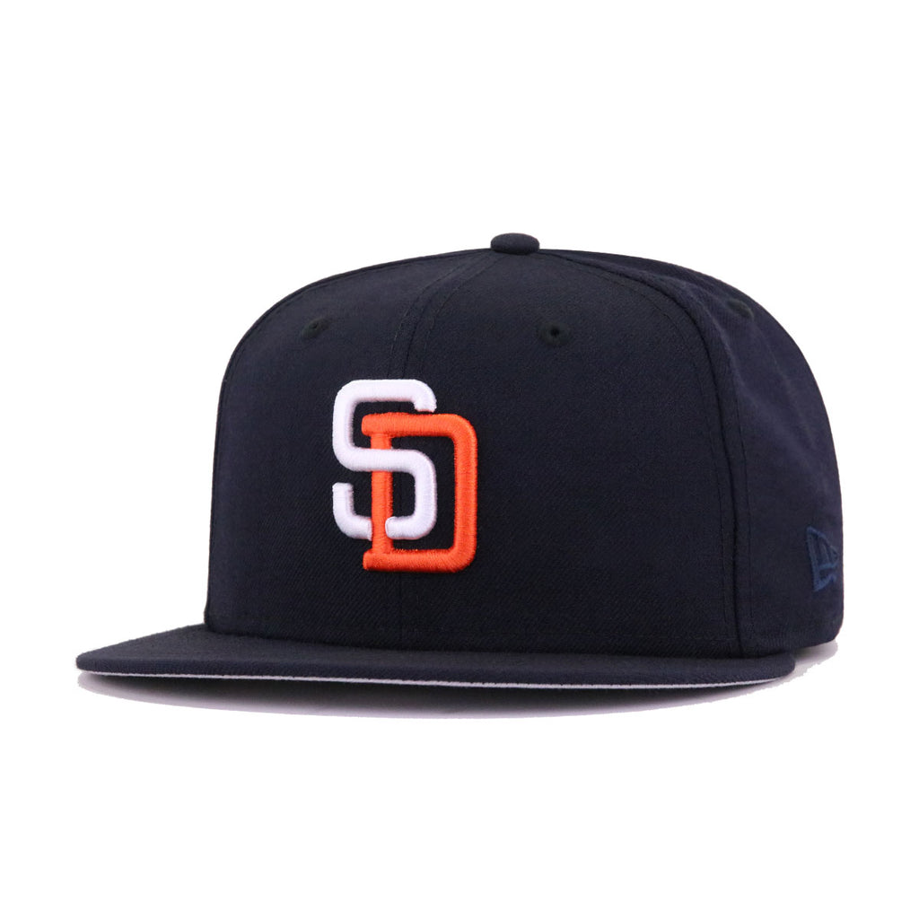 San Diego Padres COOPERSTOWN ALL-OVER Black Fitted Hat by America