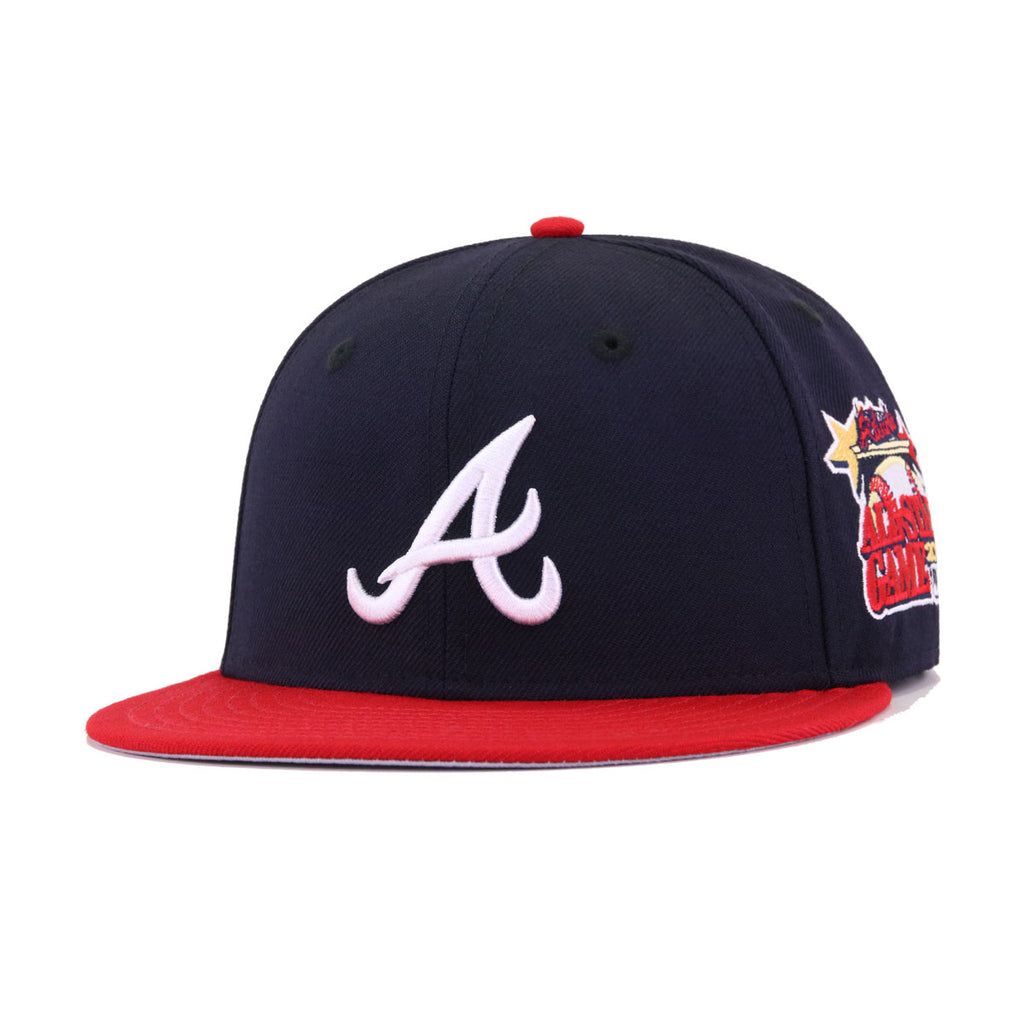 Atlanta Braves Navy Scarlet 2000 All Star Game Cooperstown New Era 59Fifty  Fitted