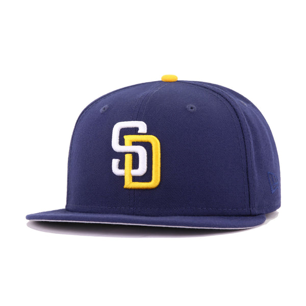 San Diego Baseball Hat Light Navy Cooperstown New Era 59FIFTY Fitted Light Navy / White | Orangeade / 7