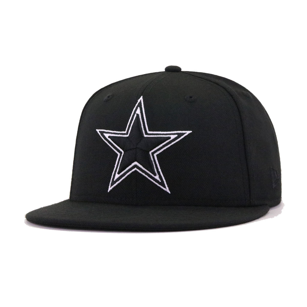 New Era Dallas Cowboys Black Multi Color Pack 59FIFTY Fitted Hat, Black, POLYESTER, Size 7 1/8, Rally House