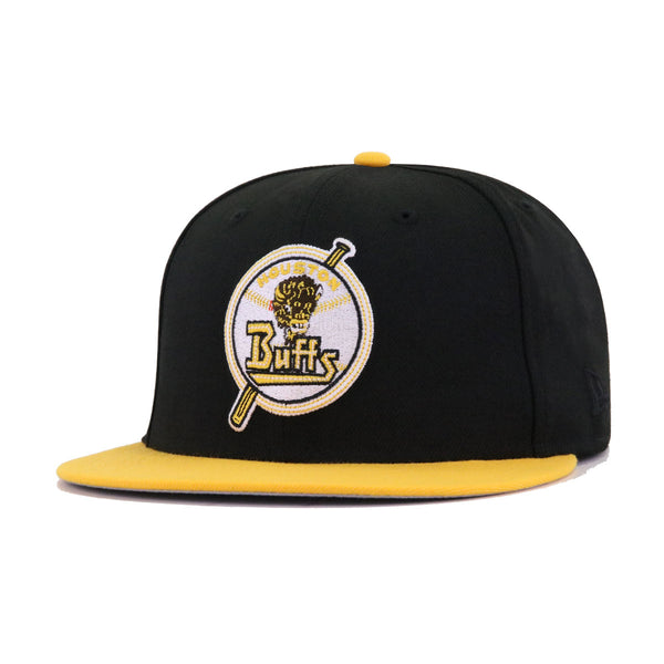 Houston Buffs Black A Gold New Era 59Fifty Fitted