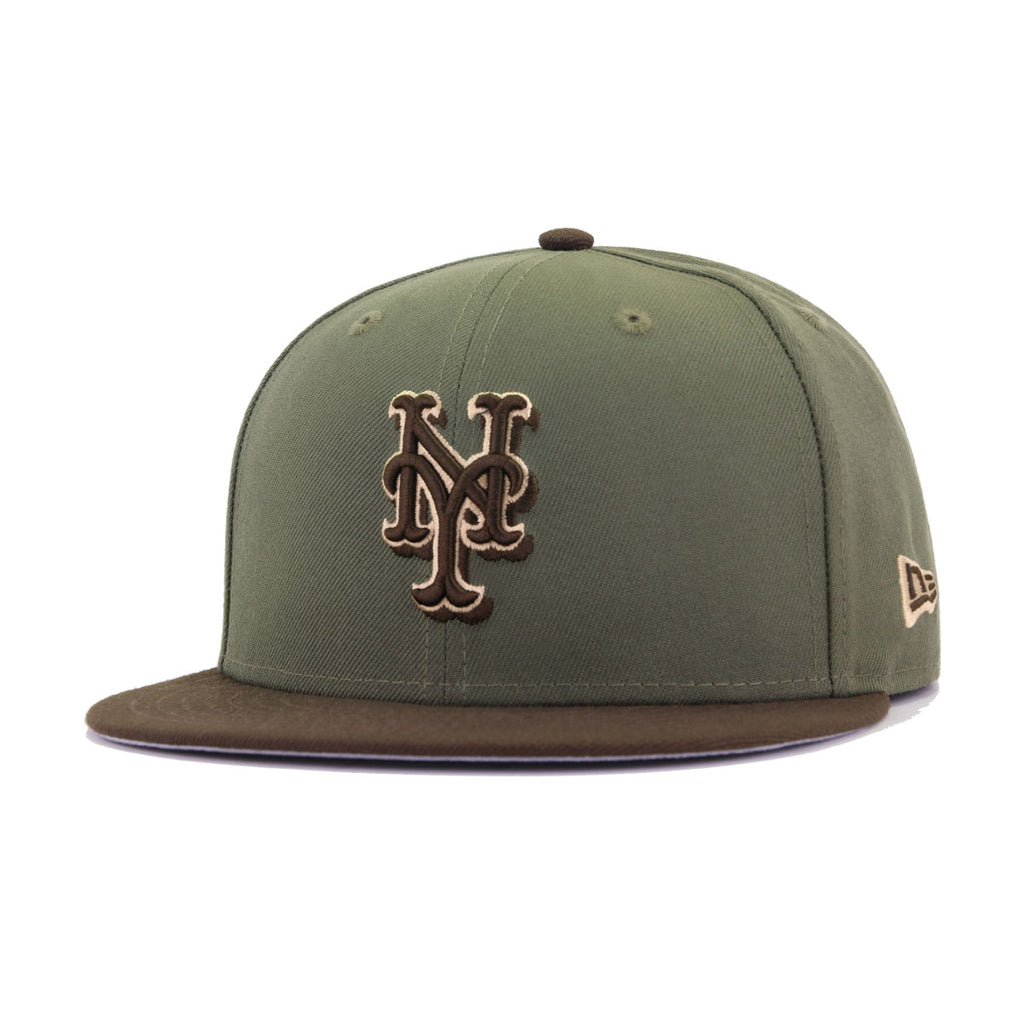 NEW ERA BEEF & BROCCOLLI OAKLAND A'S FITTED HAT (WALNUT/DARK