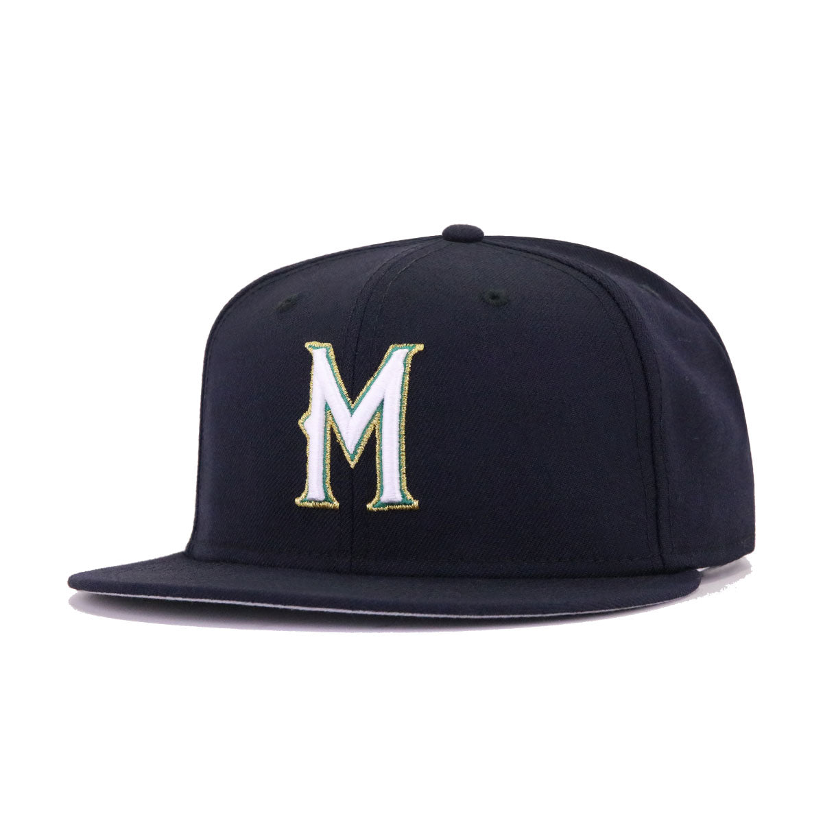 Milwaukee Brewers Navy White Cooperstown AC New Era 59Fifty Fitted