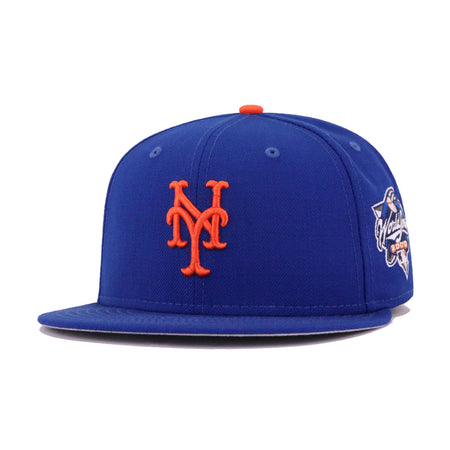 NEW YORK METS ROYAL BLUE 2000 WORLD SERIES NEW ERA FITTED (GREY