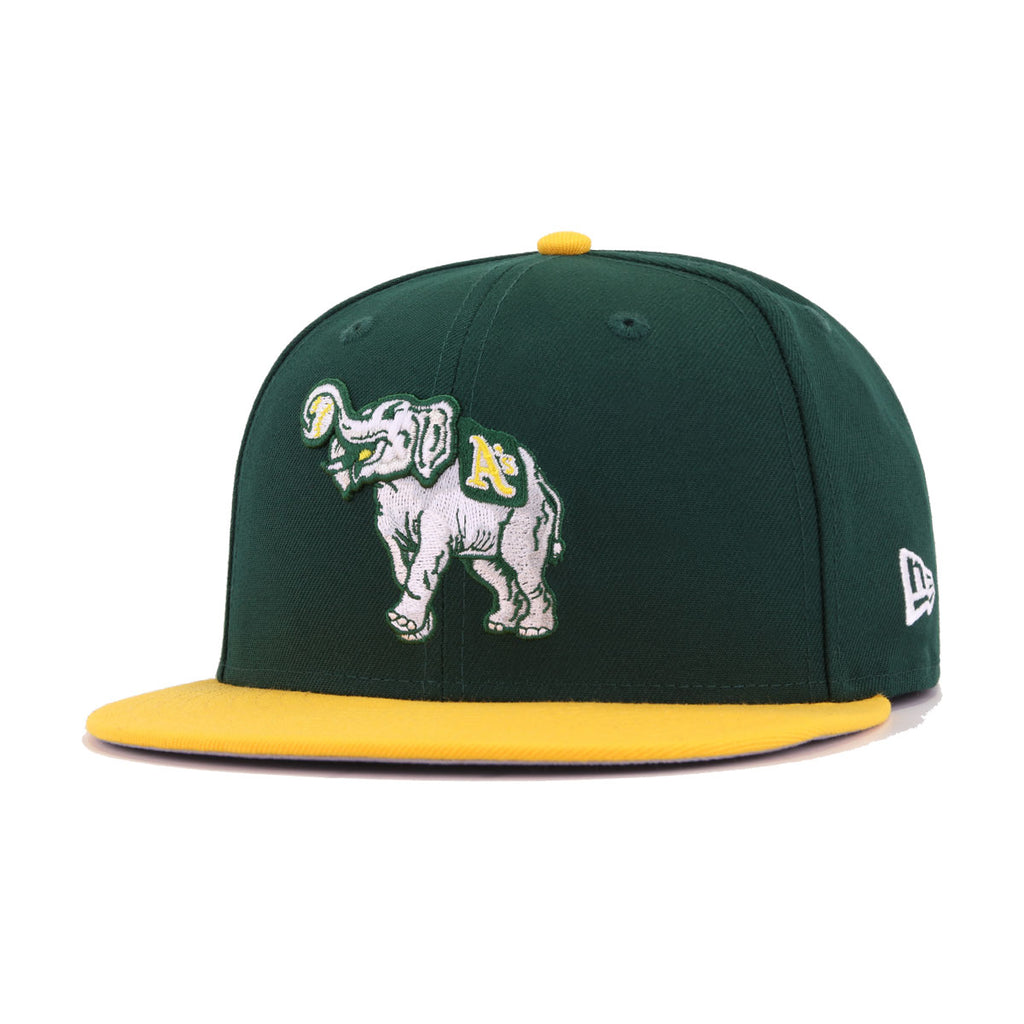 New Era 59Fifty Oakland Athletics BP Logo Hat - Green, White – Hat