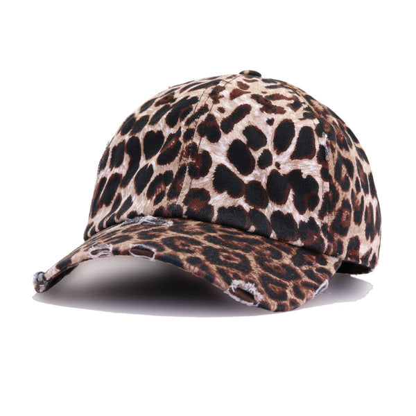 Distressed Leopard KBEthos Vintage Dad Hat display picture 1