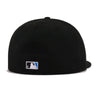 Toronto Baseball Hat Black Cooperstown AC New Era 59FIFTY Fitted Black / Cerulean Blue | Black | White | Metallic Silver / 7 3/4