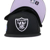 Black Las Vegas Raiders Cloud Bottom Super Bowl XVIII Side Patch New Era 59FIFTY Fitted 8