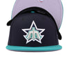 Seattle Mariners New Era Trident Diamond Era 59FIFTY Low Profile Fitted Hat  - Navy/Teal